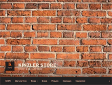 Tablet Screenshot of kinzler-store.com